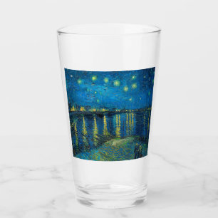 Verre Vincent Van Gogh Nuit étoilée sur le Rhône