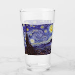 Verre Vincent Van Gogh Starry Nuit Vintage Art<br><div class="desc">Vincent van Gogh Starry Night Art Peinture Starry Night est un tableau de l'artiste post-impressionniste néerlandais Vincent van Gogh. Le ciel bleu de la nuit est rempli de nuages tourbillonnants, d'étoiles et d'une lune brillante croissant. La Nuit étoilée est la seule nocturne de la série de vues depuis la fenêtre...</div>