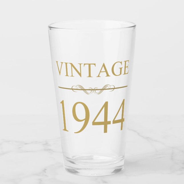 Verre Vintage 1944 80e anniversaire (Devant)
