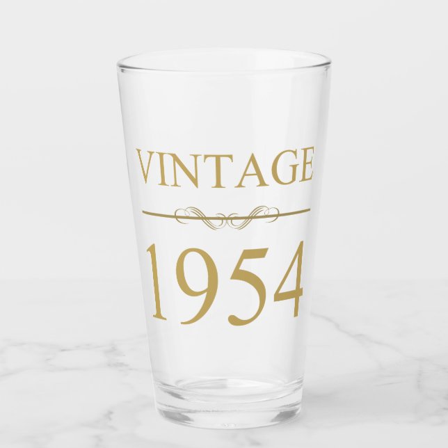 Verre Vintage 1954 70e anniversaire (Devant)