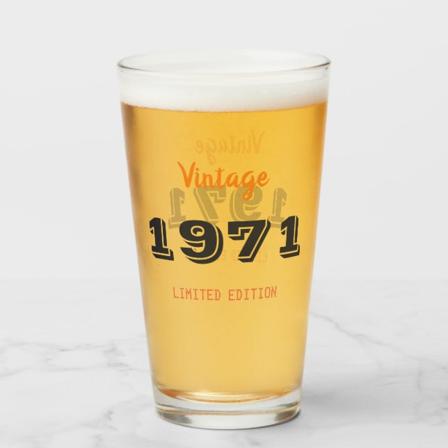 Verre Vintage 1971 Limited Edition - 55e Anniversaire Ve (Devant (rempli))