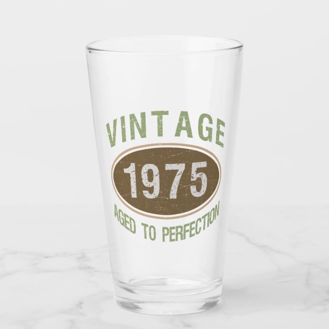 Verre Vintage 1975 50e anniversaire (Devant)