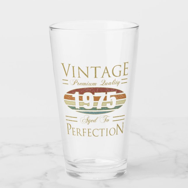 Verre Vintage 1975 50e anniversaire (Devant)