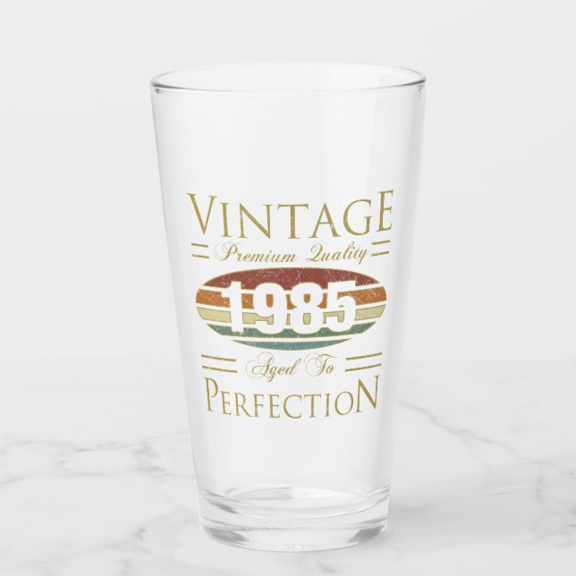 Verre Vintage 1985 40e anniversaire (Devant)