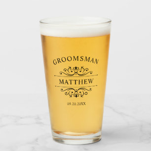 Verre Vintage Groomsmen Cadeau Classique Mariage élégant