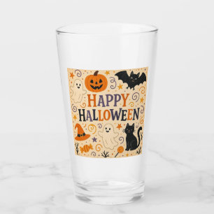 Verre Vintage, mignonne chauve-souris d'halloween, fantô