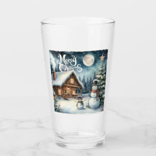 Verre Vintage/Russe/Snowman/Noël