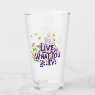 Verre Vis Ce Que Vous Croyez Citer Purple Dainty Floral