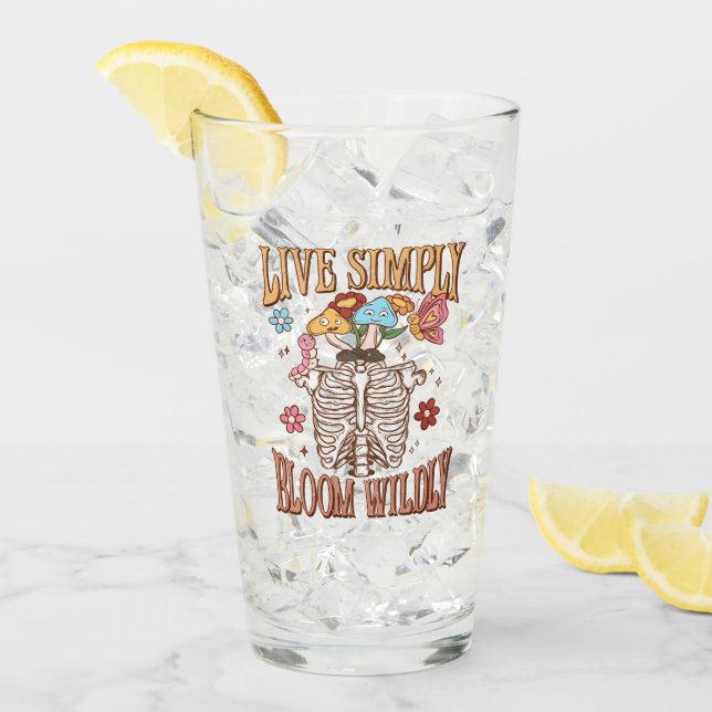 Verre Vis Simplement, Fleur Sauvage (Devant glace)