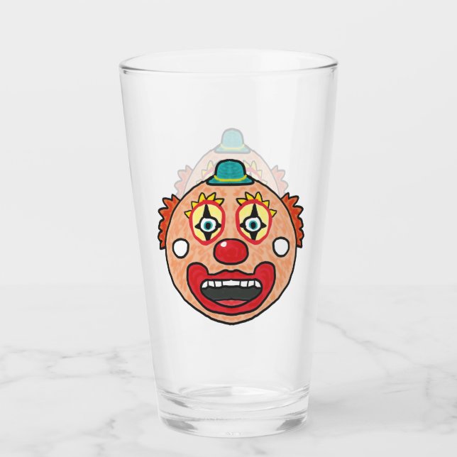Verre Visage clown (Devant)