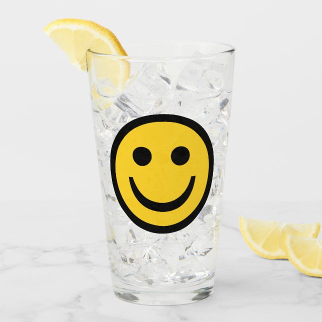 Verre Visage heureux (Devant glace)