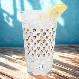 Verre Visage personnalisé, Cadeau de famille unique 3 Ph