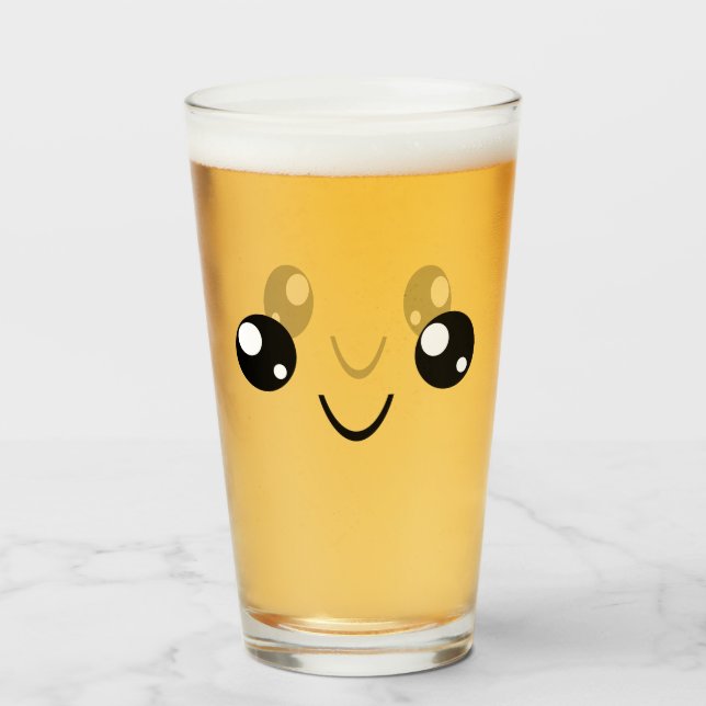 Verre Visage souriant (Devant (rempli))