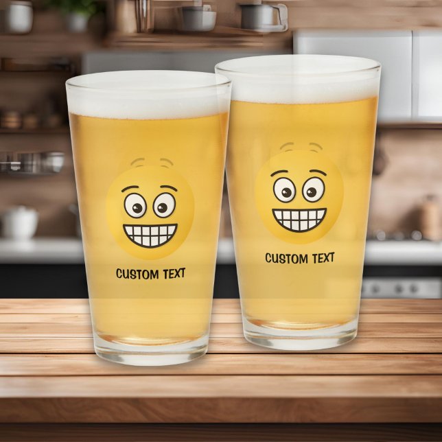 Verre Visage souriant aux yeux ouverts (Créateur téléchargé)