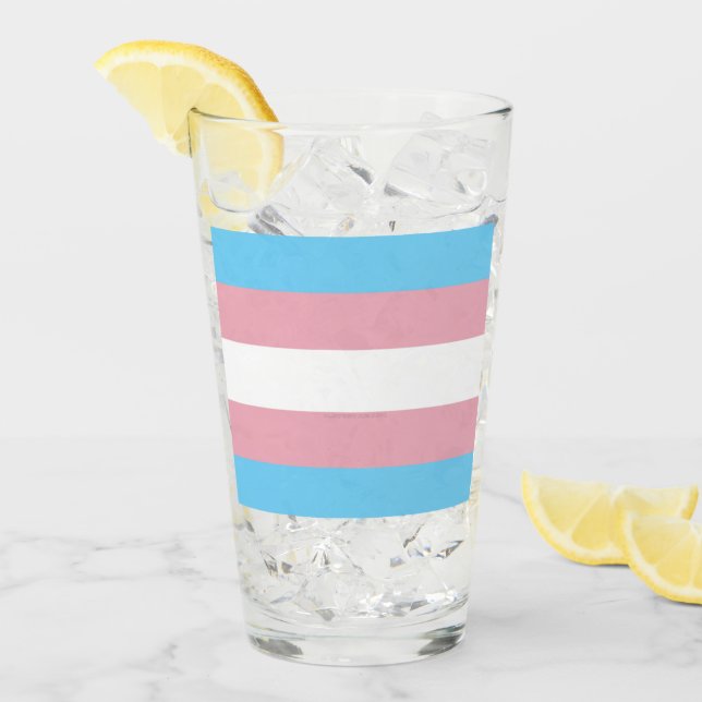 Verre Visibilité du drapeau de fierté transgenre de Slip (Devant glace)