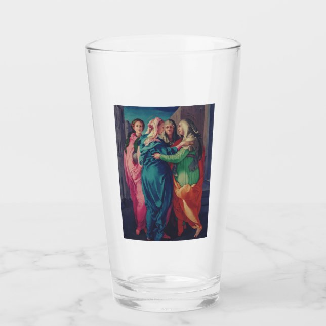 Verre Visite de la Vierge par Pontormo (Devant)