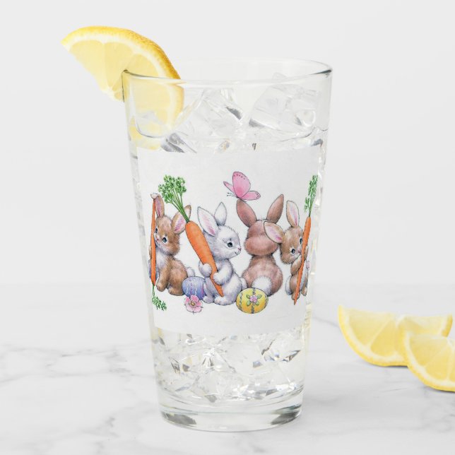 Verre vitrail de Noël vintage de Pâques (Devant glace)