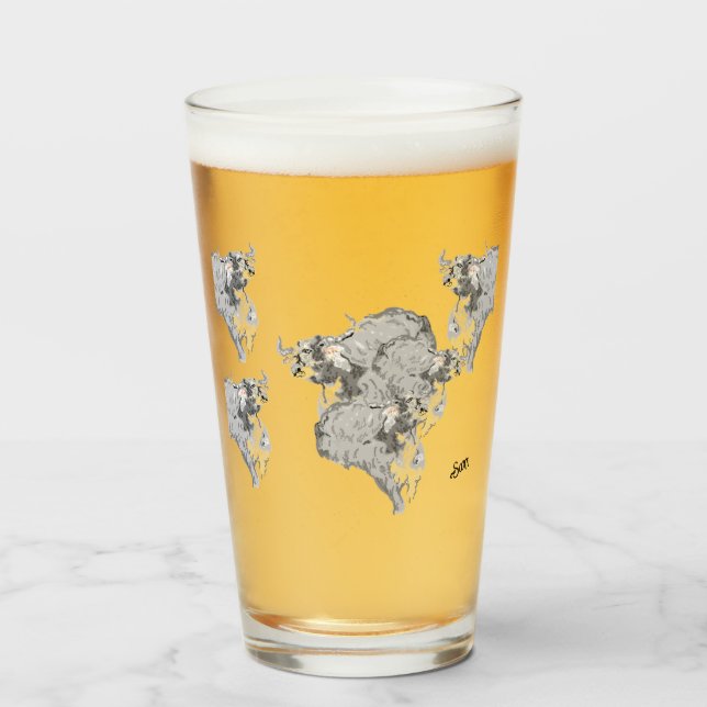 Verre Vitrine de bière : Buffalo's On The Run (Devant (rempli))