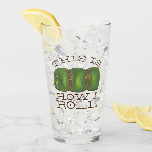 Verre Voici comment je roule le Camp Rolled Sleeping Bag (Devant glace)