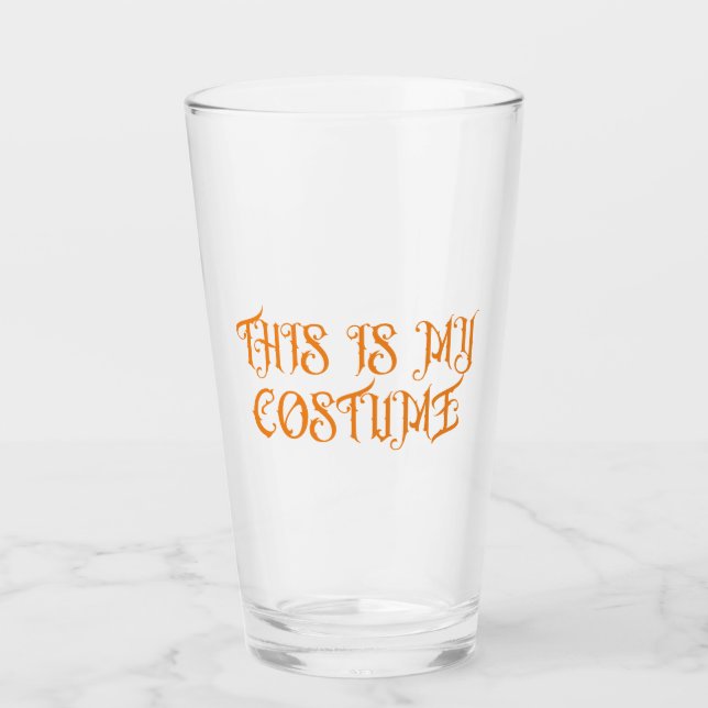 Verre Voici mon costume (Devant)