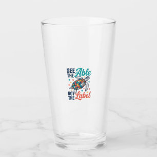 Verre Voir le design du t-shirt de sensibilisation au pu