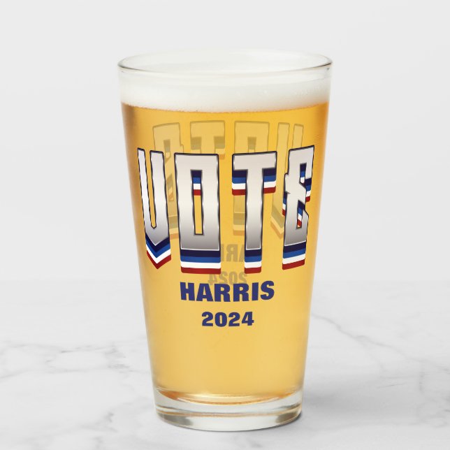 Verre Voter la typographie moderne - Élection (Devant (rempli))