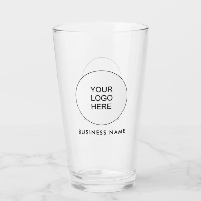Verre Votre logo d'entreprise ici Texte Bière employé (Dos)