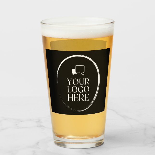 Verre Votre logo ici moderne (Devant (rempli))