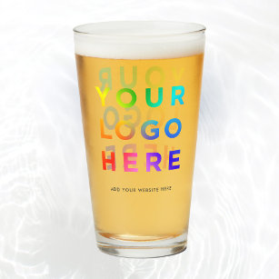 Verre Votre logo Lunettes de bière personnalisées 16oz T