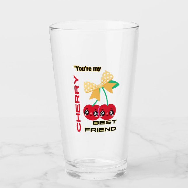 VERRE VOUS ÊTES MON MEILLEUR AMI CHERRY (Devant)