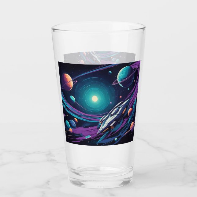 Verre Voyage cosmique (Devant)
