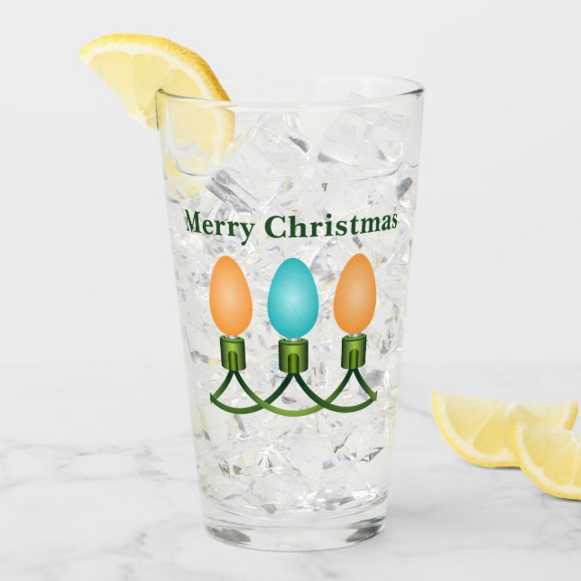 Verre Voyants de Noël trio orange et bleu (Devant glace)