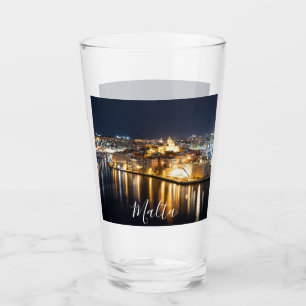 Verre Vue de Trois villes à Malte la nuit