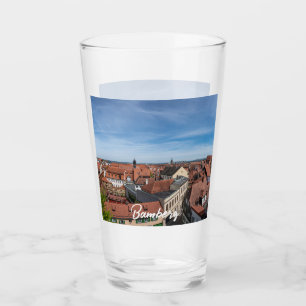 Verre Vue panoramique de la vieille ville d'en haut à Ba