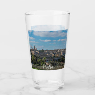 Verre Vue panoramique sur la vieille ville de La Valette
