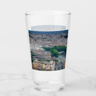 Verre Vue sur le centre historique de Rome