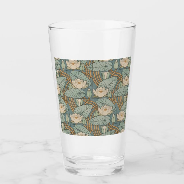 Verre Water Lys Lily Art Nouveau Nature (Devant)