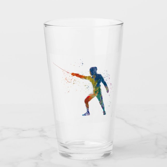 Verre watercolor fencing (Devant)