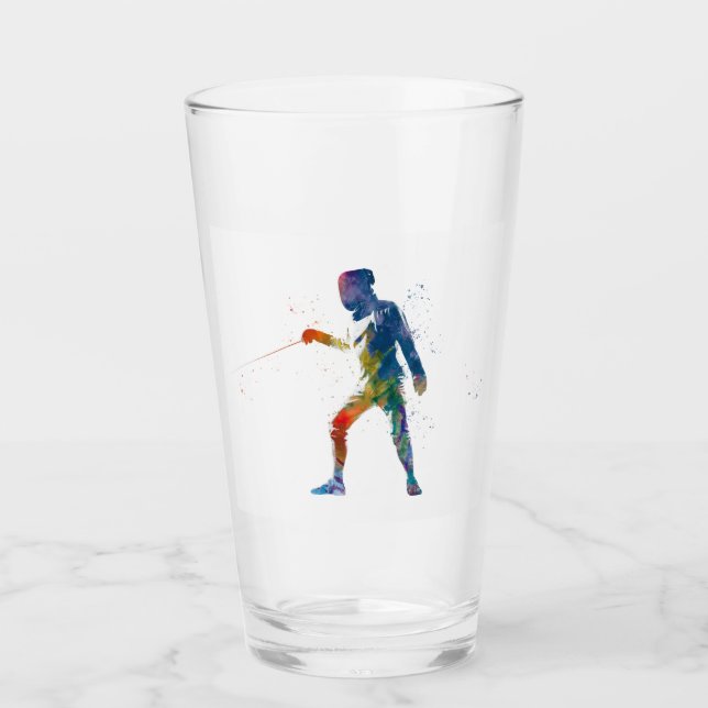 Verre watercolor fencing (Devant)