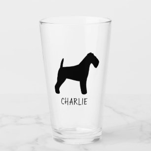 Verre Welsh Terrier Chien Silhouette Welshie Personnalis