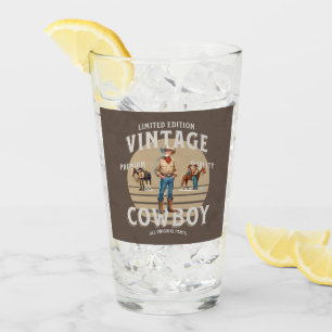 Verre Western Rodeo Vintage Cowboy