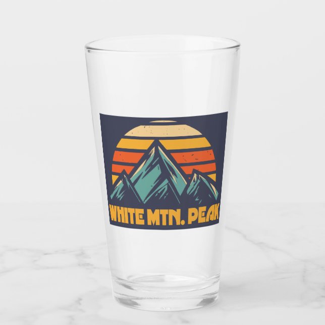 Verre White Mountain Peak California Retro Turquoise (Devant)