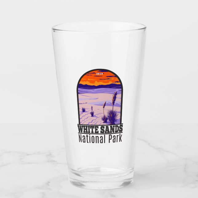 Verre White Sands National Park Nouveau Mexique Vintage (Devant)