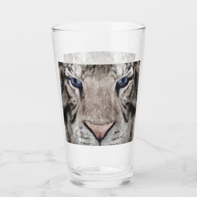 Verre White Tiger Head  (Devant)