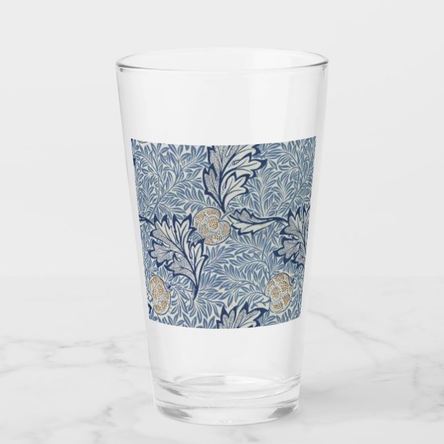 Verre William Morris Flower Floral Design (Devant)