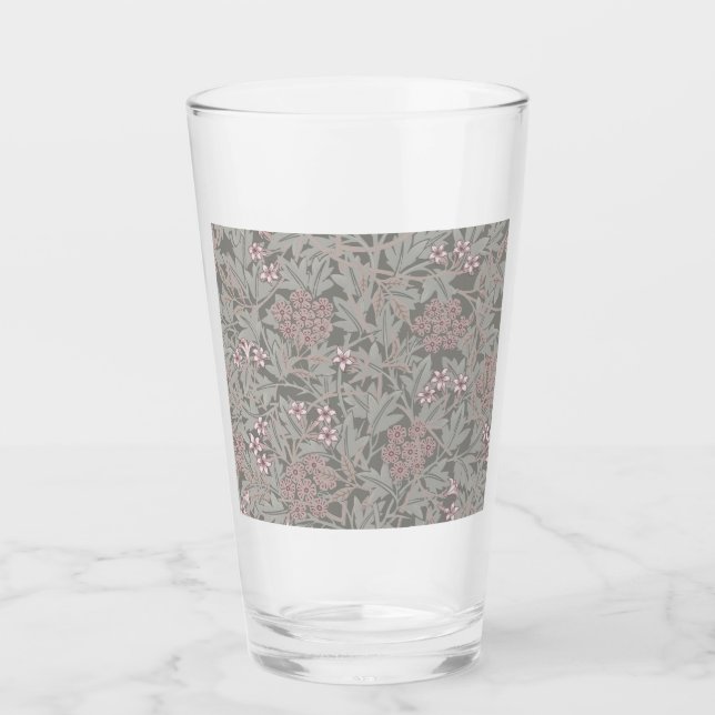 Verre William Morris Jasmine Motif de fleurs (Devant)