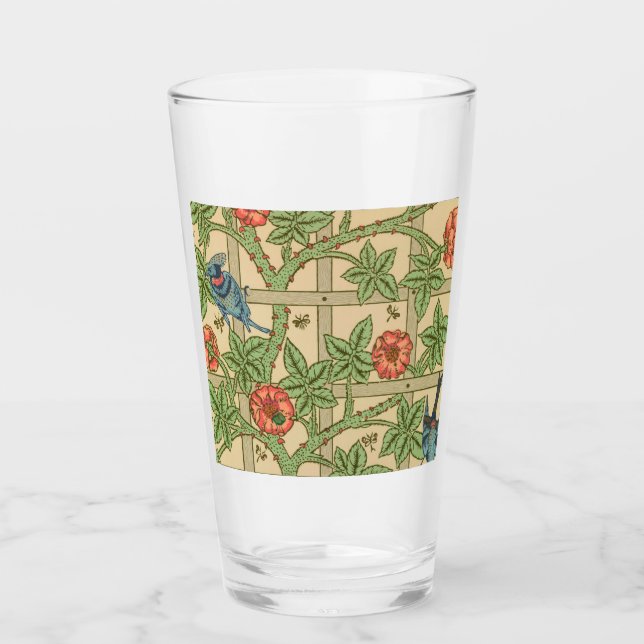 Verre William Morris Trellis Design classique de papier  (Devant)
