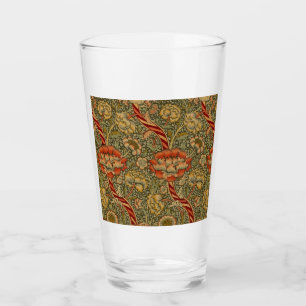 Verre William Morris Wandle Anglais Floral Damask Design