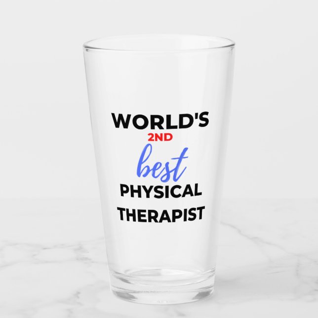 Verre World's 2nd Best Physical Therapist 2 (Devant)
