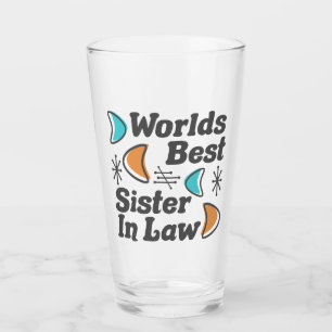 Verre Worlds Best Soeur-In-Law Retro